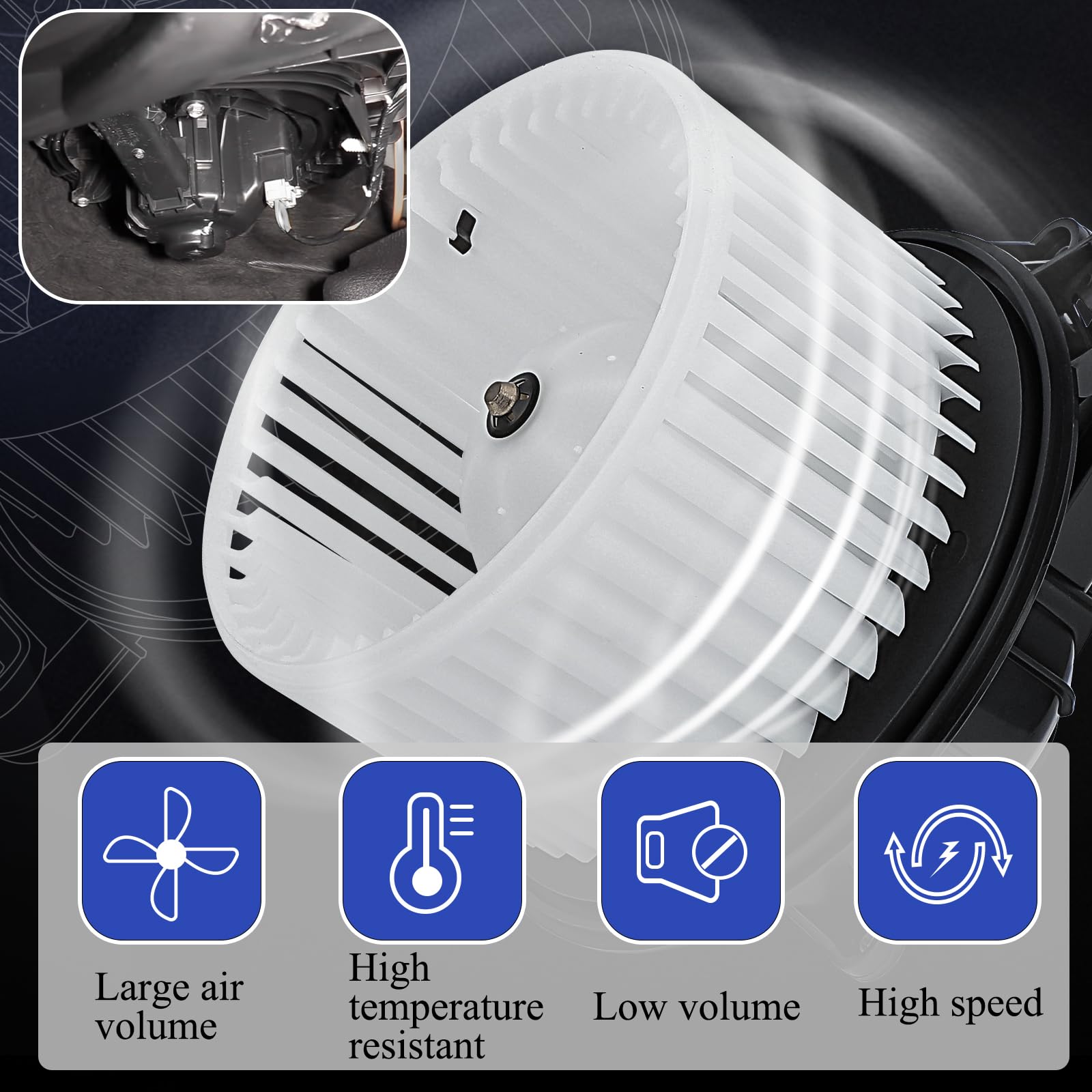 AC Heater Blower Motor For 2009-2017 Ford Expedition 2009-2014 - View #4