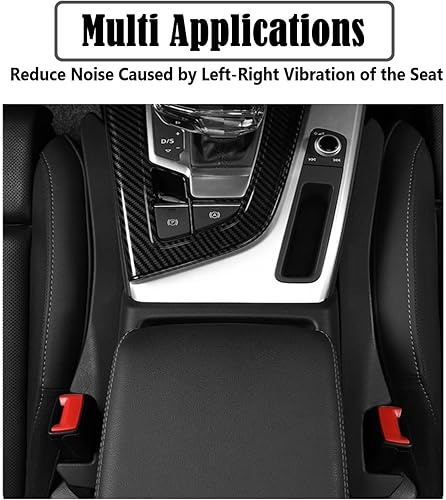 Miniatura 6 de Paquete de 2 tiras de enchufe universales para asiento de automóvil, SUV y camión, de piel sintética, bloqueador de grietas para asiento lateral de