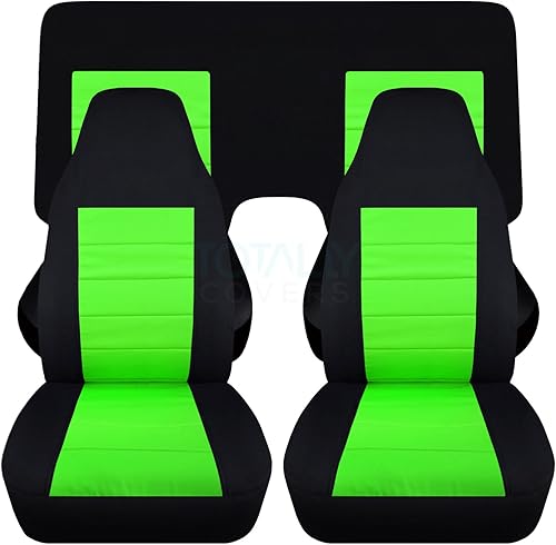 Miniatura 21 de Totally Covers Compatible con cubiertas de asiento para Chevy Camaro 1982-1992: Negro - Juego completo (23 colores) Cupé/Convertible Banco Negro