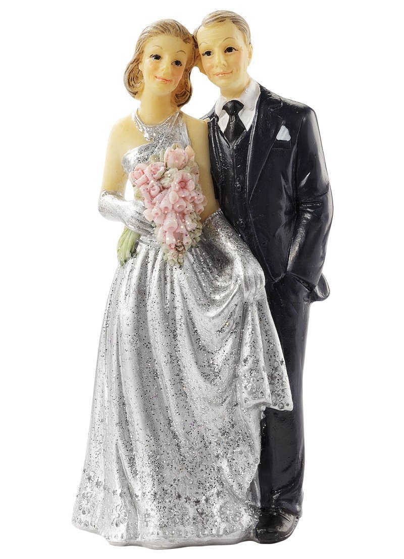 Bodas de plata par * Bodas de plata * Decoración para tartas