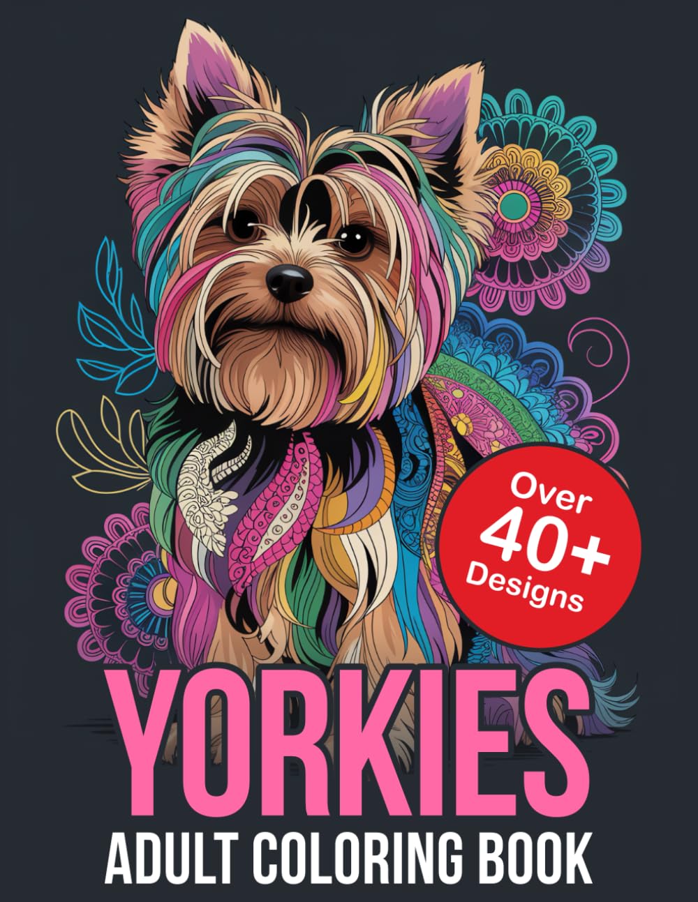 Adult Coloring Book Yorkies