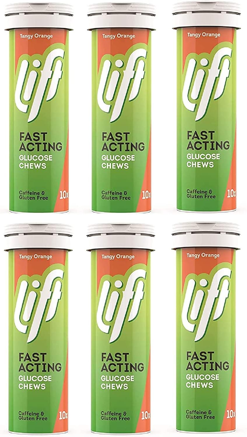 Lift | Orange Glucotabs - For Sports Energy | 6 X 10S