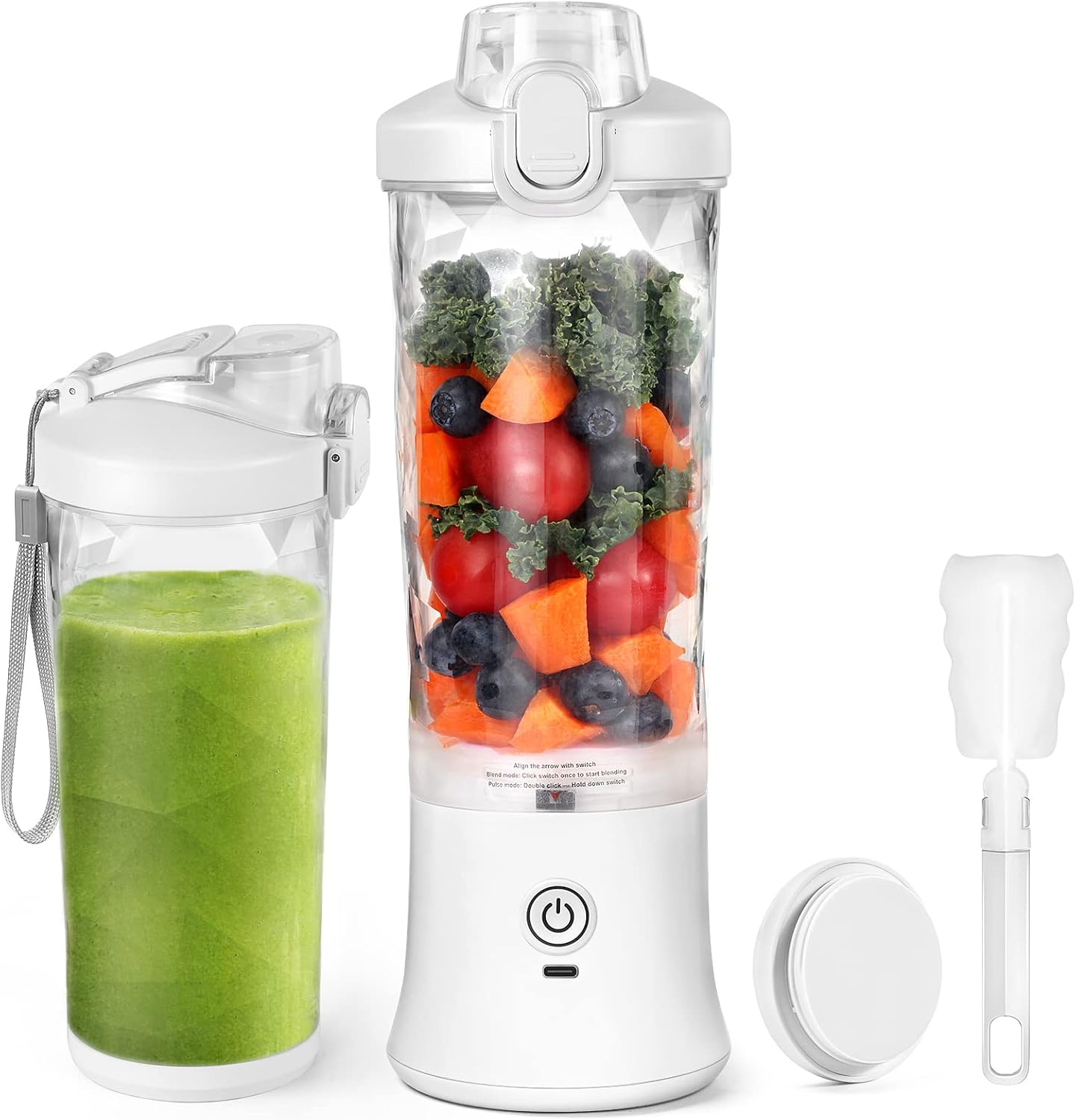 20oz Draagbare Blender Voor Shakes & Smoothies - 4000mAh USB Oplaadbaar, IP67 Waterdicht