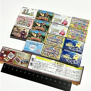 任天堂 ファミコン ゲームボーイアドバンス 消しゴム 8本セット 日記 久しぶりにゲームカセット消しゴムを入手！ ゲームボーイ