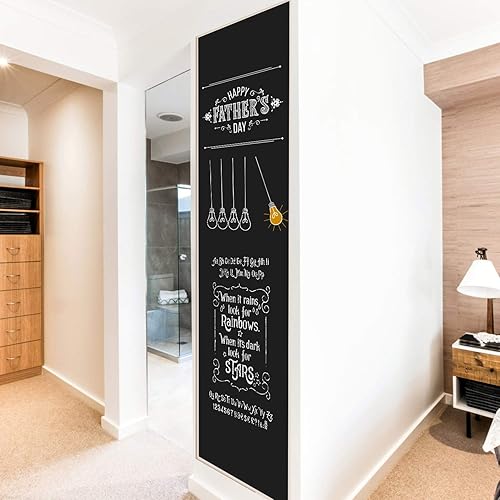 Pegatina de pared de pizarra de tiza para pared, papel tapiz de pizarra grande, rollo de papel de contacto KDG autoadhesivo DIY reutilizable