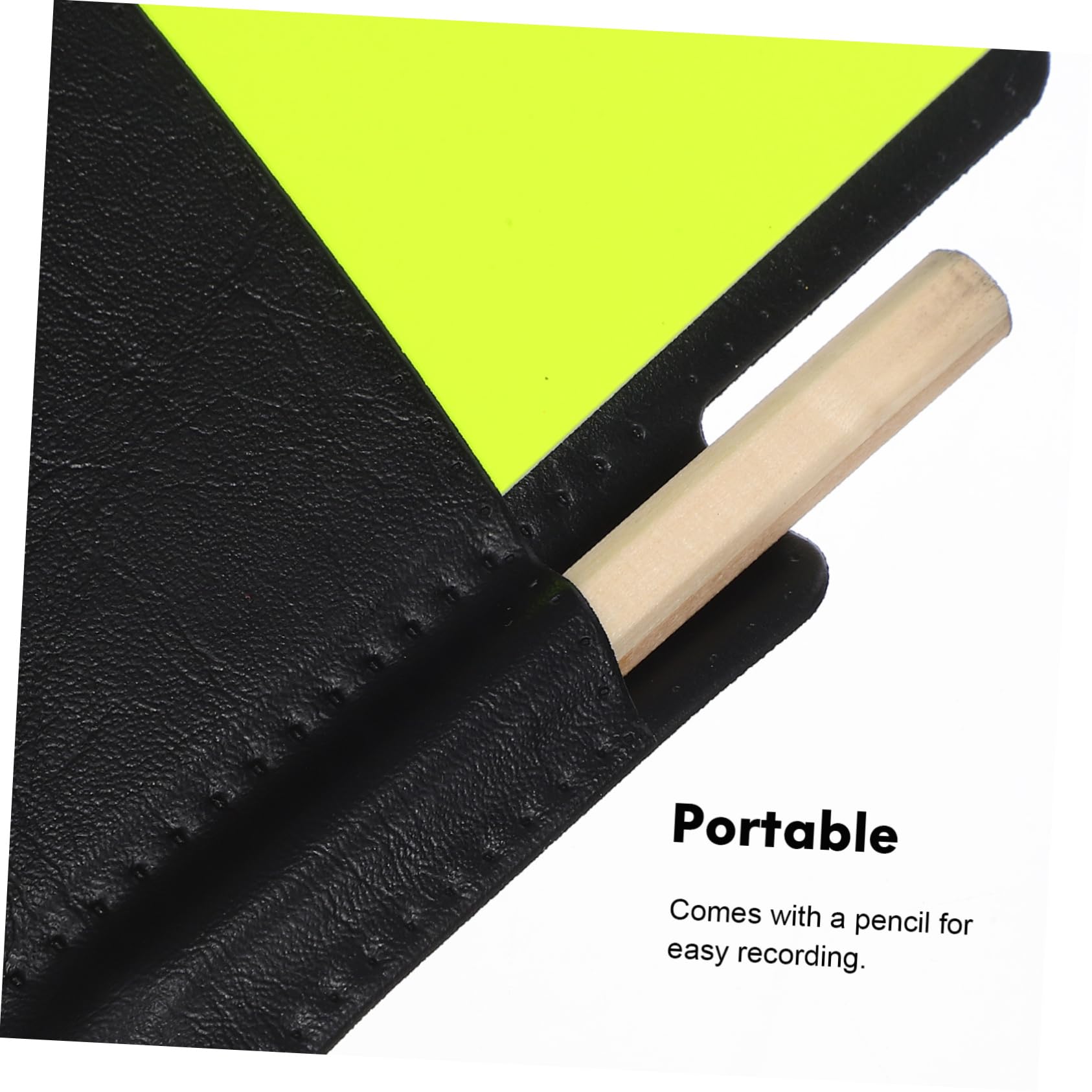 SUPVOX Deportes Tarjeta del árbitro Pegatina Multi Verter Tarjetas de árbitro para fútbol Kit de árbitro estándar Equipo de árbitro Deportivo Tarjeta y Amarilla PVC