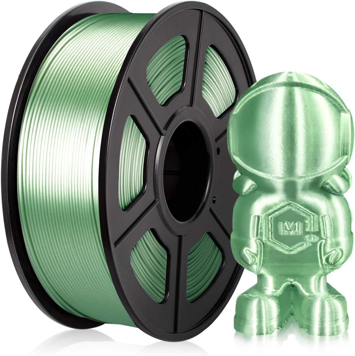 PLA Filament 1.75MM, PLA Silk 3D Printer Filament 1KG(2.2LBS) Spool, Enotepad PLA Metalic Silky Bornze