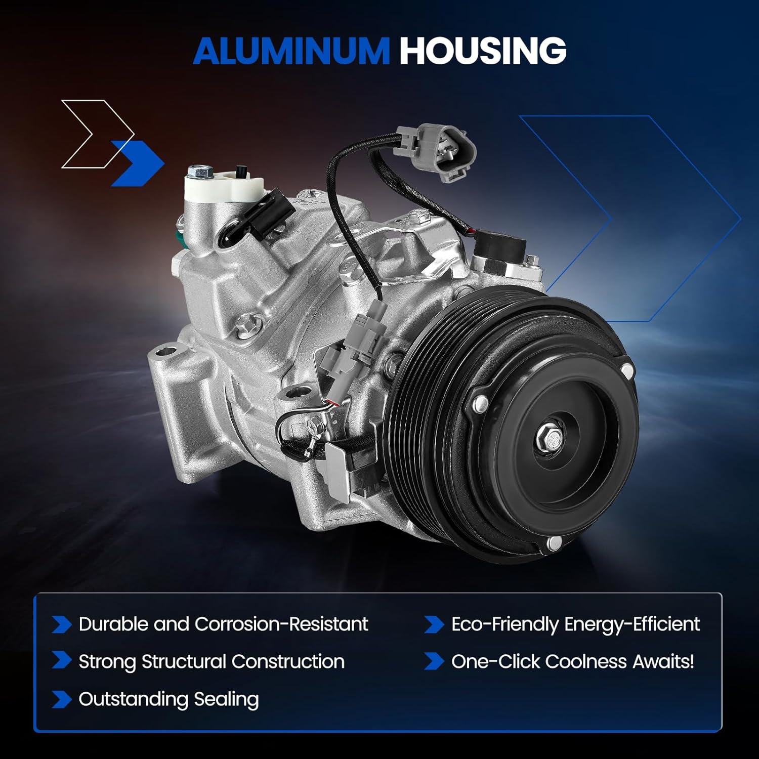 471-1017 Air Conditioner AC Compressor with Clutch Compatible with Lexus ES350 13-18, RX350 10-15, Compatible with Toyota Avalon 13-18, for Camry 12-17, for Highlander 11-13, V6 3.5L