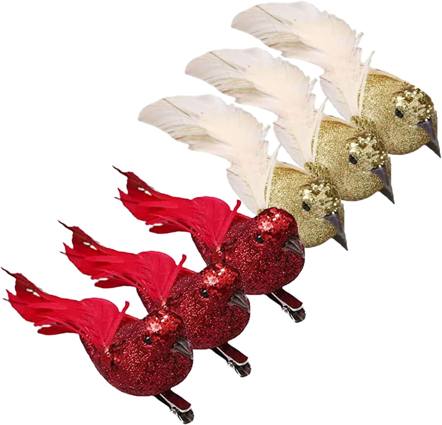 Cardinal Clip On Christmas Tree Ornament Decorations Red