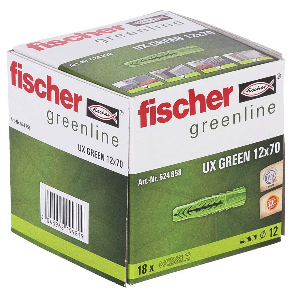 Fischer 72095 UX 6 x 50 R Universaldübel 50 mm 6 mm 100 St