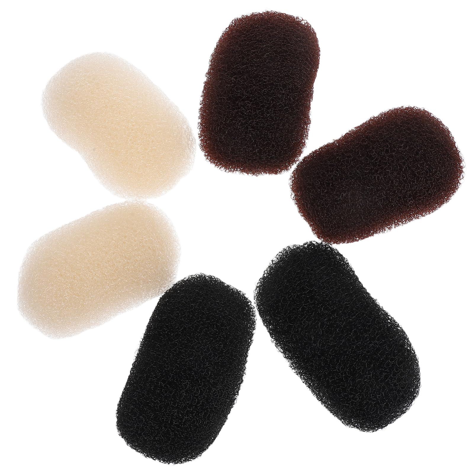 Amazon | Luxshiny 6個増高ヘアクリップ 蓬蓬ヘアパッド クプ