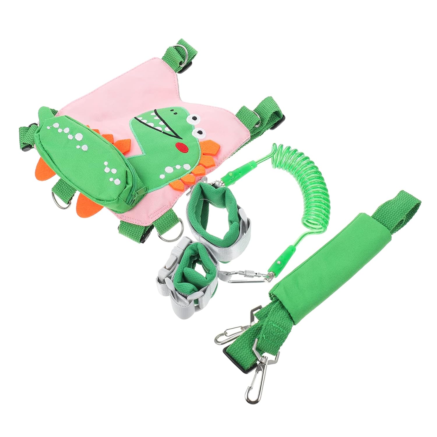 Dinosaur Anti-Lost Toddler Harness Leash Breathable Walking Safety Strap for Boys and Girls for Outdoor Use 1 Set