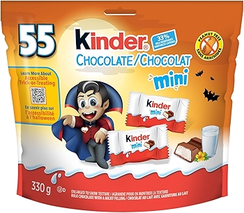 九辉巧克力迷你万圣节糖果袋装（55粒装）