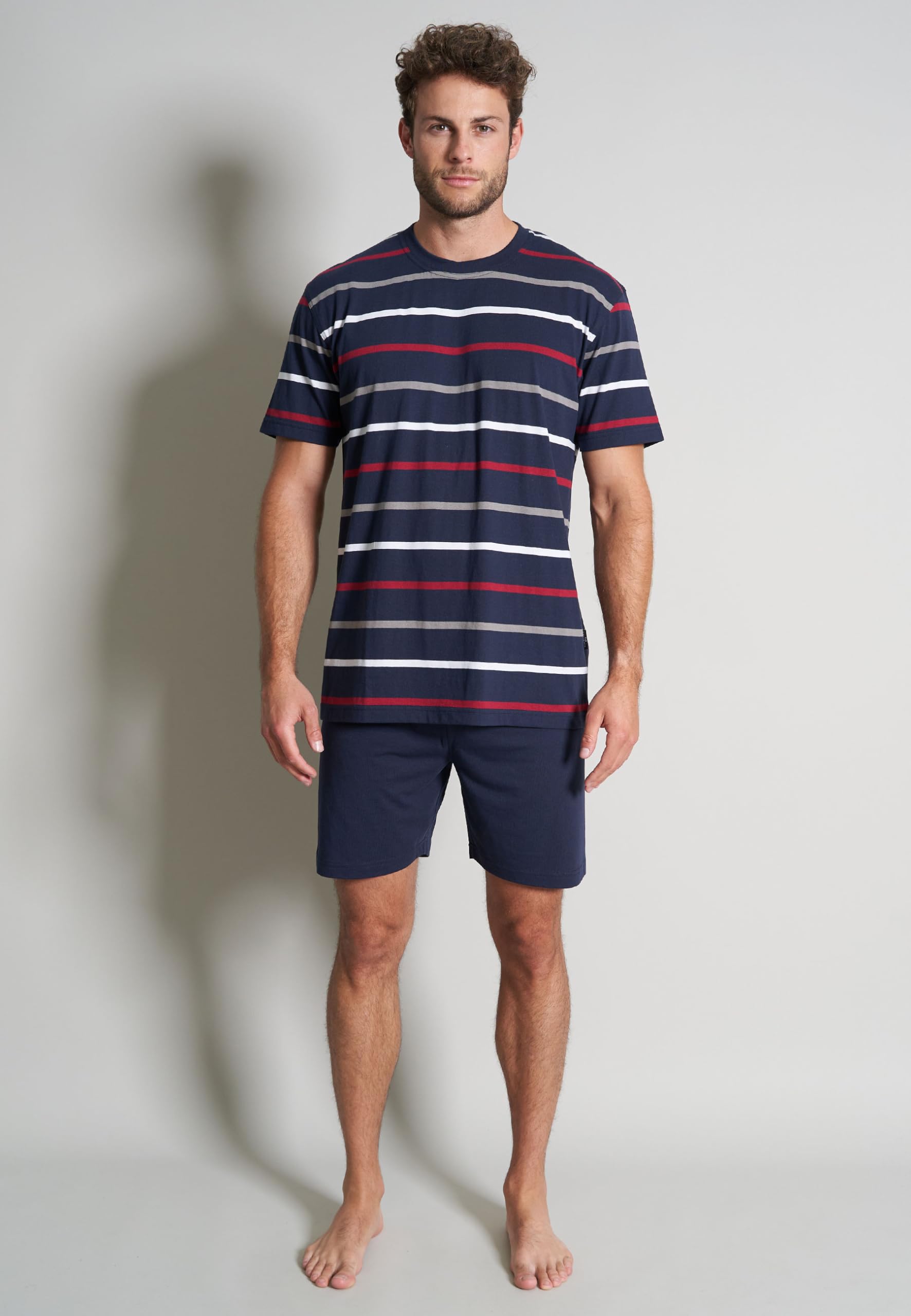 Götzburg Herren Shorty blau quergestreift