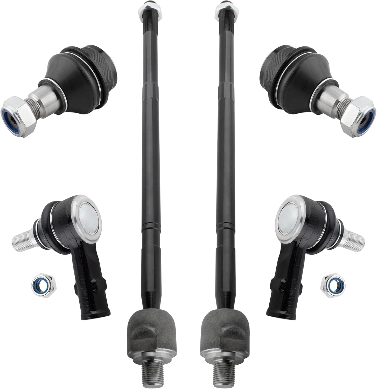 6pcs Front Inner & Outer Tie Rod Ends Lower Ball Joints for Dodge Sprinter 2500 3500 2003 2004 2005 2006 for Freightliner Sprinter 2500 3500 2002 2003 2004 2005 2006 ES3689 EV460 K7455