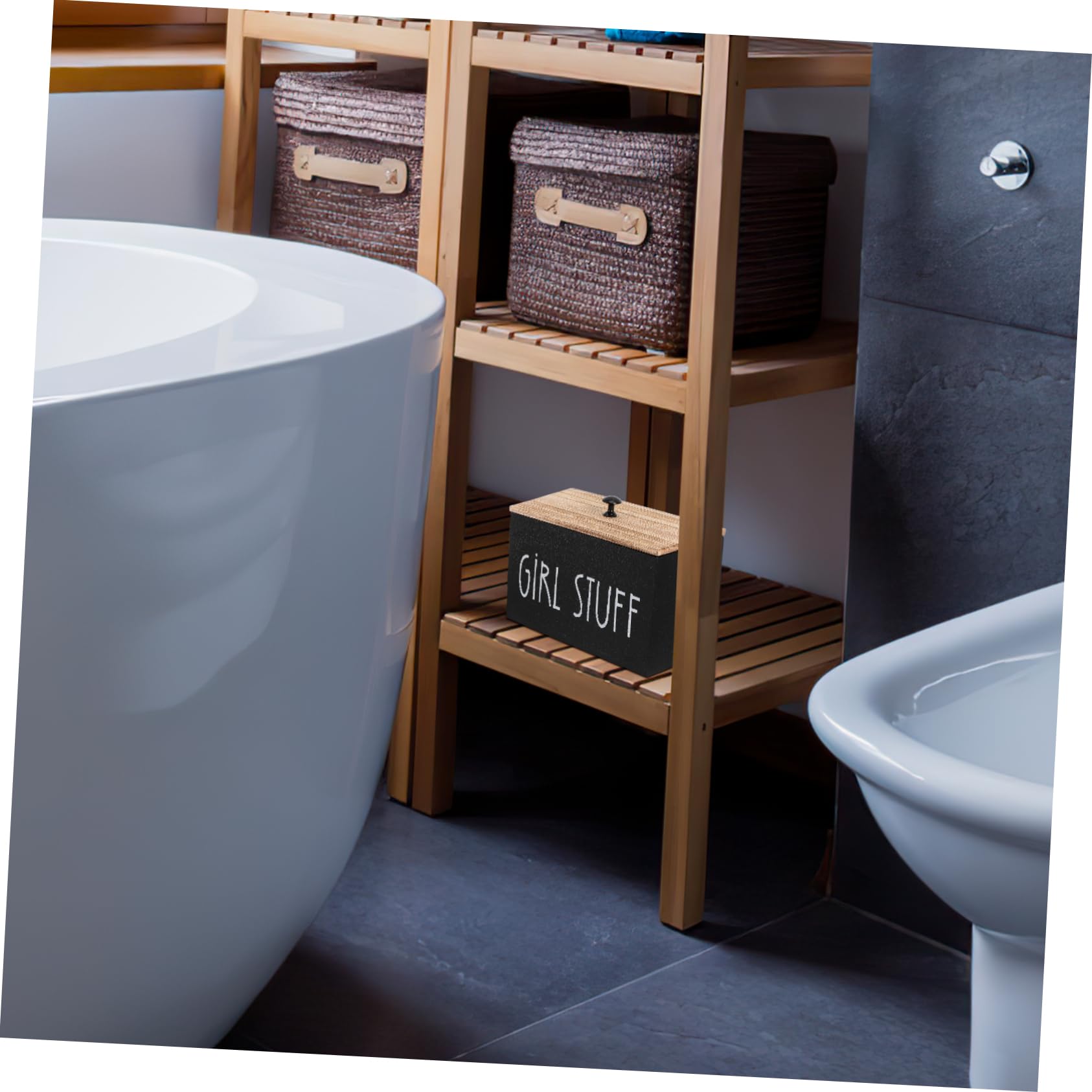 ULTECHNOVO 2 Teilige Aufbewahrungsbox Für Damenbinden Pad Aufbewahrung Für Das Badezimmer Damentampon Organizer Für Das Badezimmer Tampon Und Pad Halter Für Das Organizer