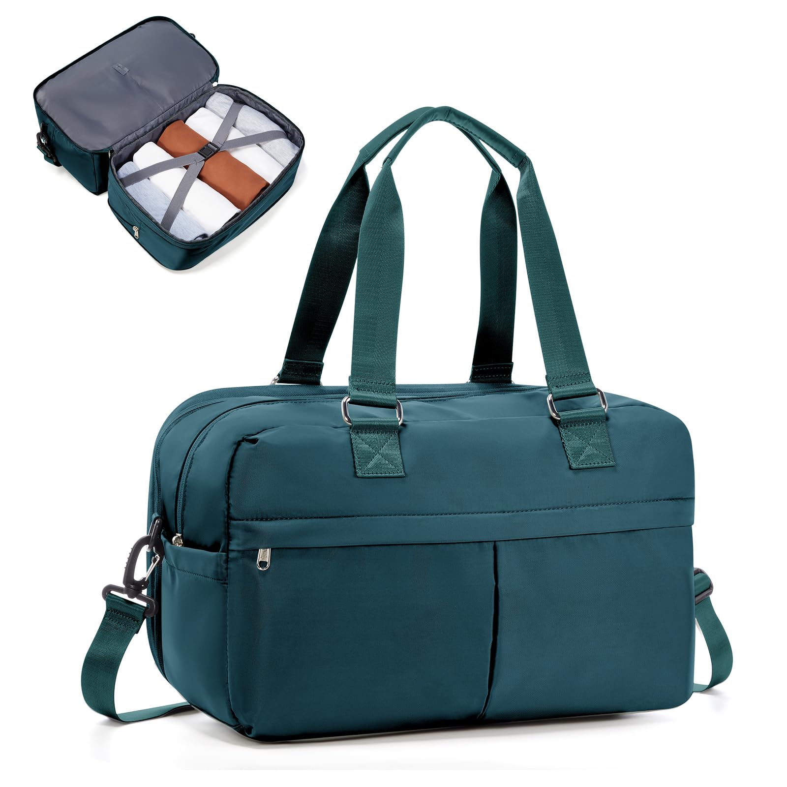 SEAFEW Reisetasche Damen Sporttasche Ryanair Handgepäck Tasche 40x30x20 Weekender Bag Schwimmtasche Wasserdicht Travel Bag Duffle Bag 40x20x25 Wickeltasche Trainingstasche Frauen für Reise Gym