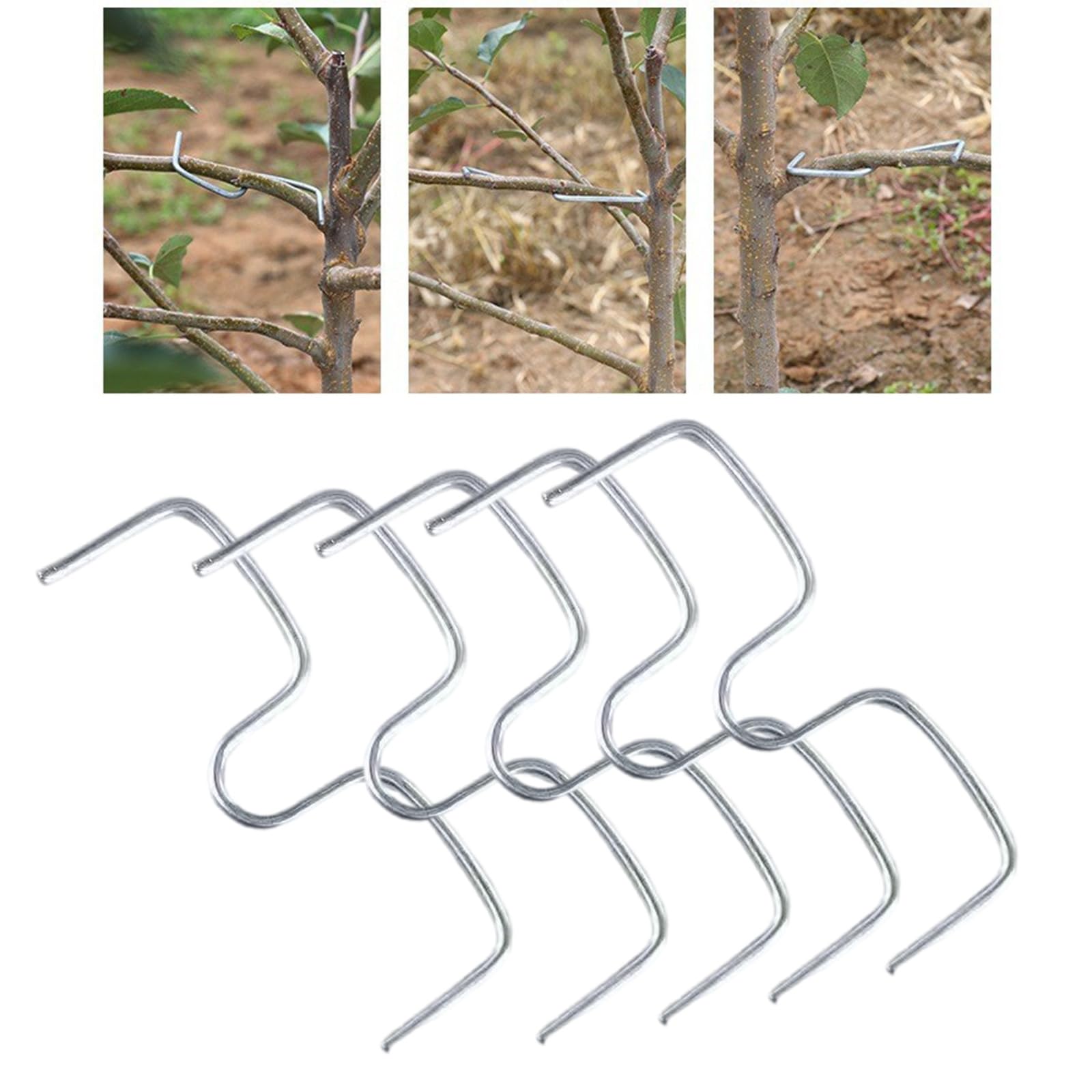 100 Ramo Albero Frutta Che Legano Lo Strumento Spargitore Flessibile per Frutteti E Giardinaggio Domestico con Attrezzatura Produzione Agricola A Forma 10 Cm Lunghezza