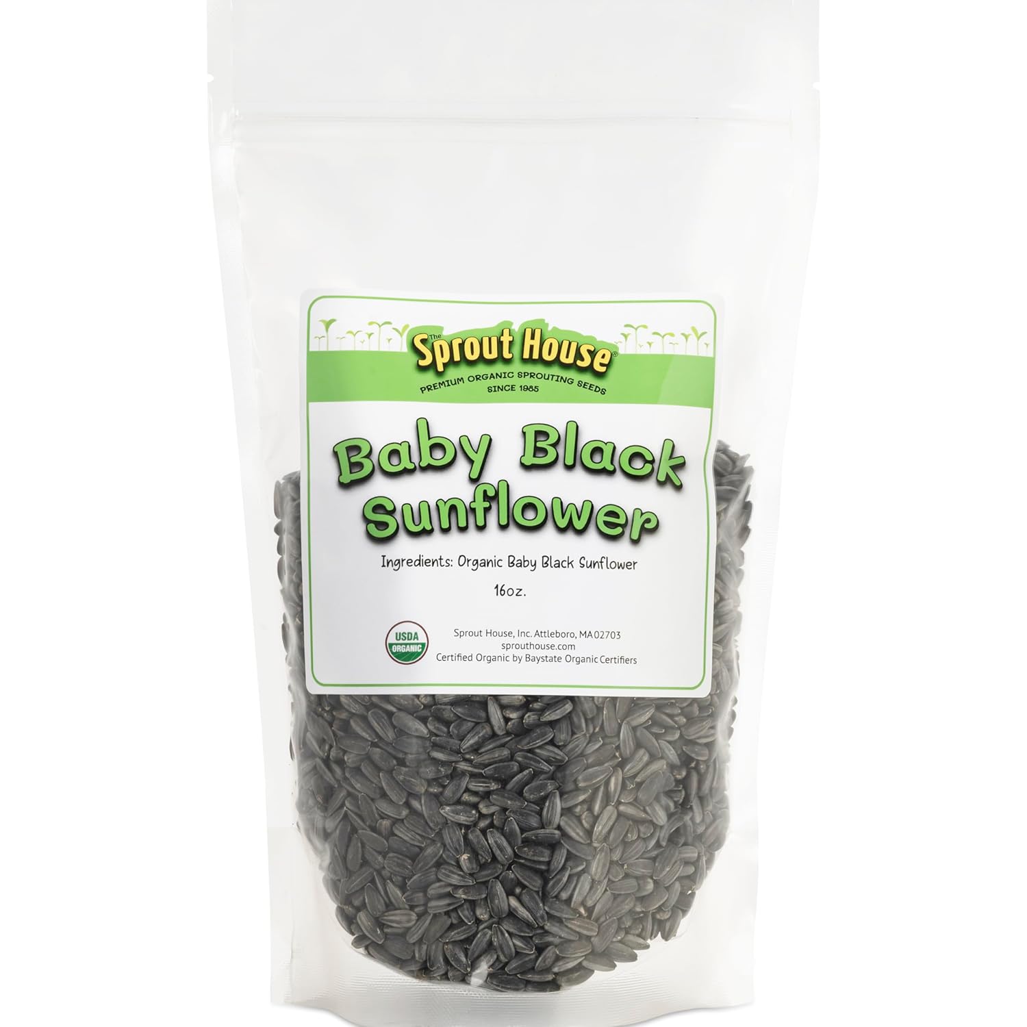 The Sprout House Sunflower Seeds 1LB Certified Organic