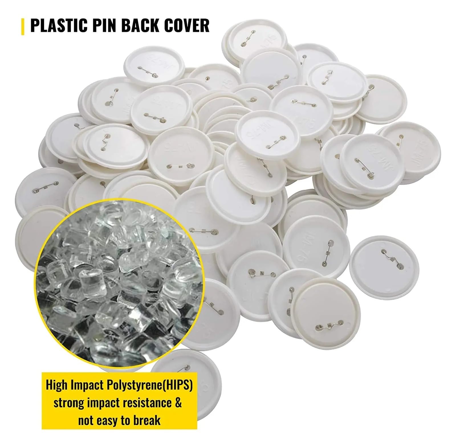 100/200 szt. Pusta plakietka Pin Button Maker Części, zestaw do tworzenia materiałów, materiały do ​​rękodzieła DIY Kompatybilne i wielofunkcyjne