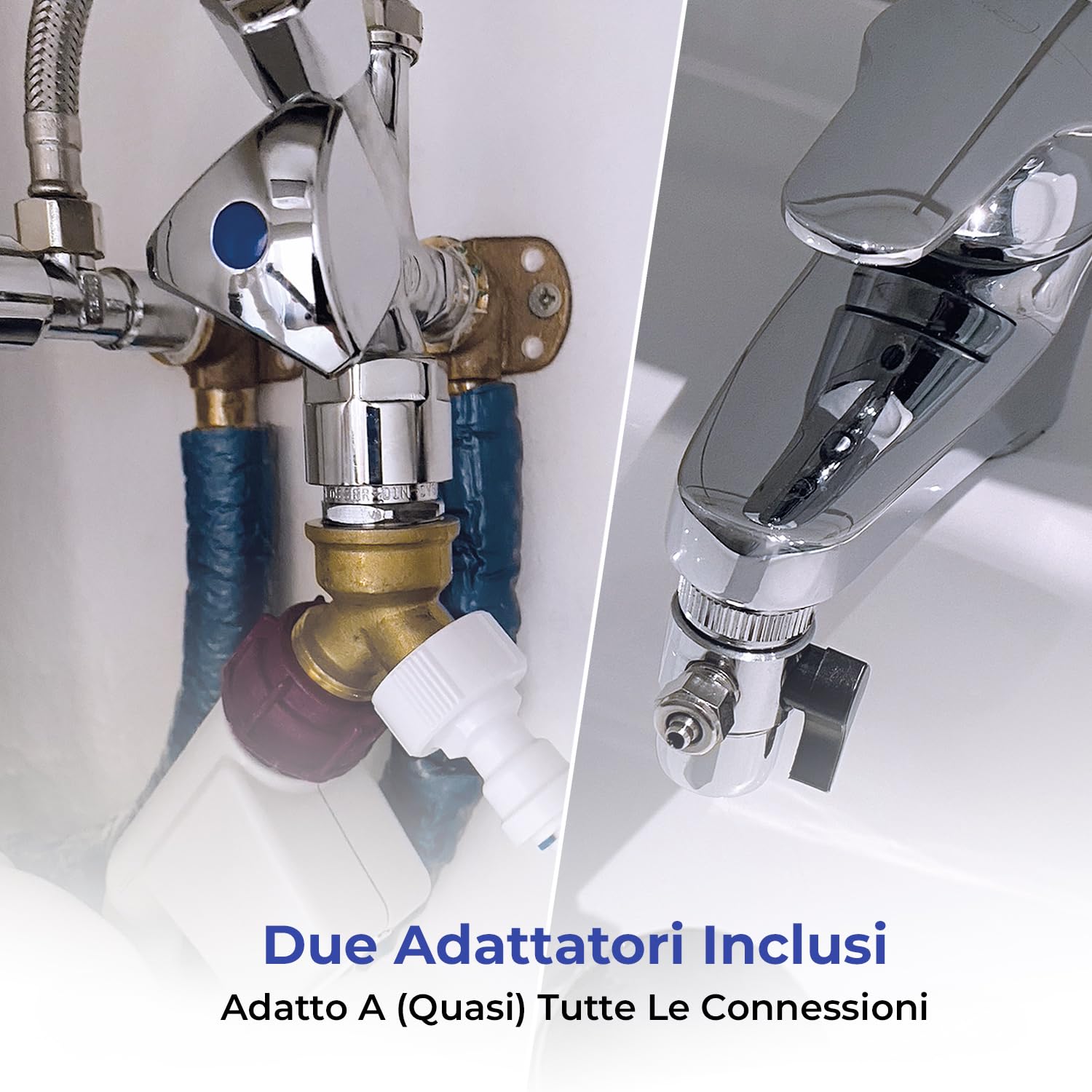 Measury Impianto Osmosi Inversa Acquario - Acqua Osmotica per Acquario (50G / 190L al Giorno)