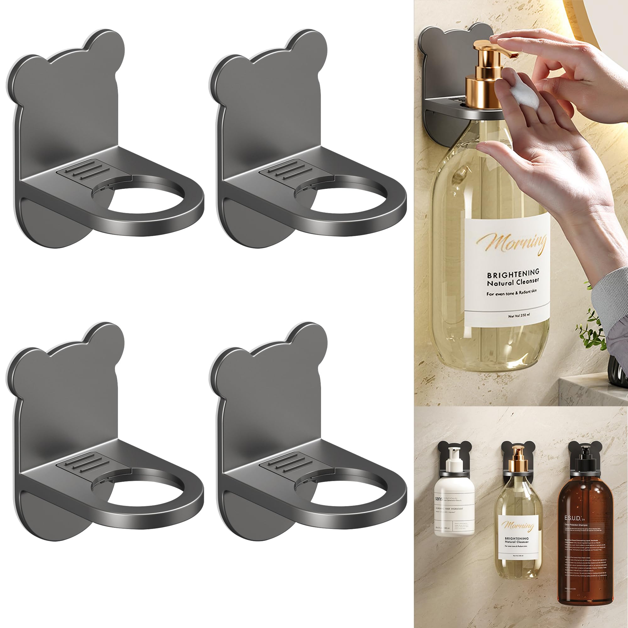 Amazon.com: Wsaduop Shampoo Bottle Holder for Shower,Shower Gel Holders ...