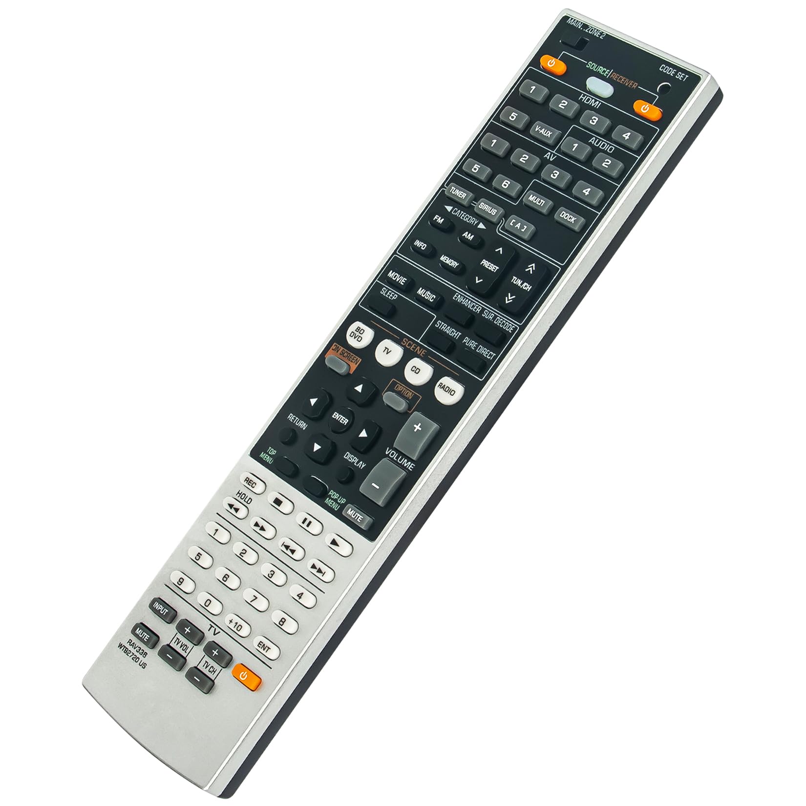 ＊Yamaha RAV347 WT92830 JEX リモコン Amazon.com: RAV336 WT92720 US Replacement Remote Control