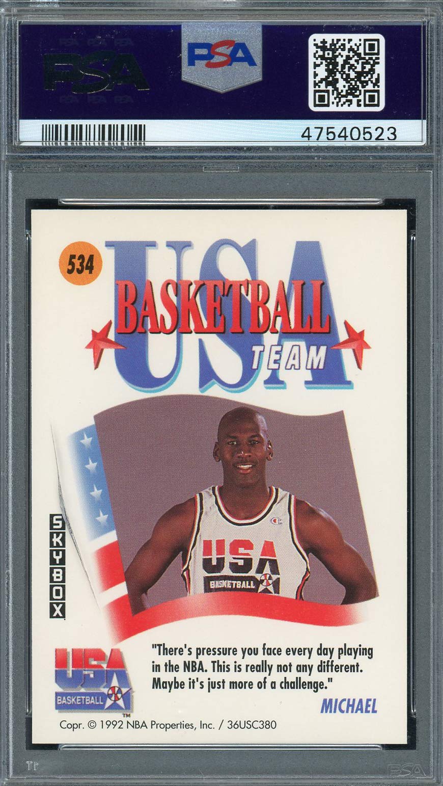 Amazon.com: Michael Jordan Team USA 1991 Skybox Basketball Card