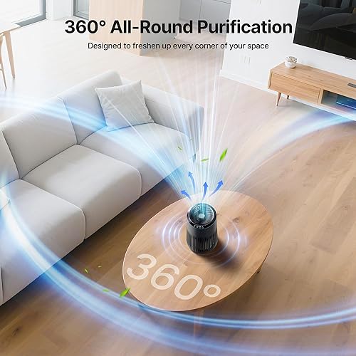 Miniatura 3 de Purificadores de aire para el hogar, purificador de aire para olores de humo con esponja de fragancia, purificador de aire pequeño con modo de