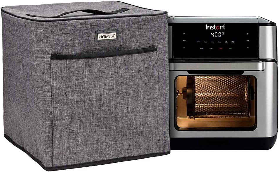 HOMEST Air Fryer Dust Cover Compatible with Instant Vortex Air Fryer 10 Quart, Grey