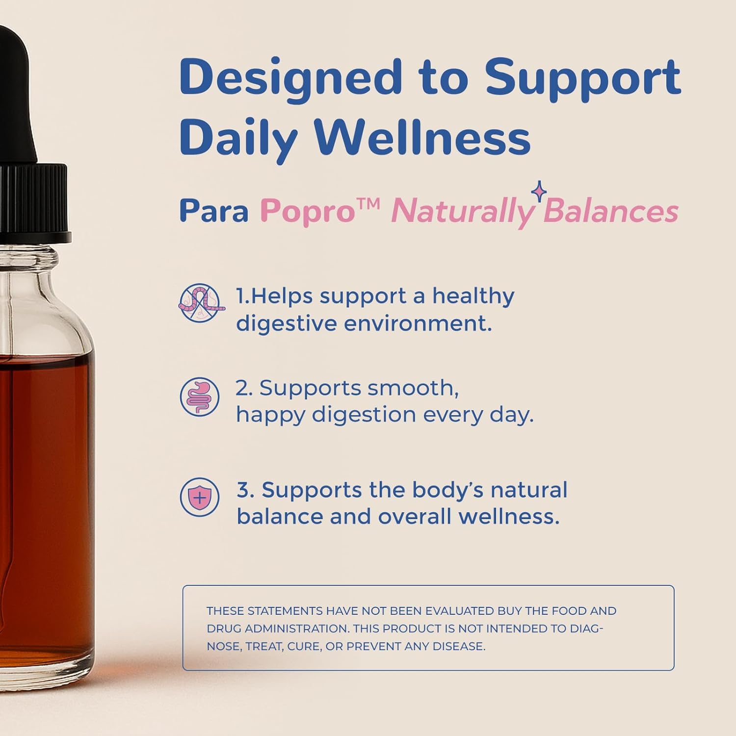 ParaPopro Herbal Blend for Humans & Kids - Wormwood Black Walnut Clove Cleanse for Kids, Digestive Support, Raspberry Flavor, 1fl oz/30 Servings - Image 2