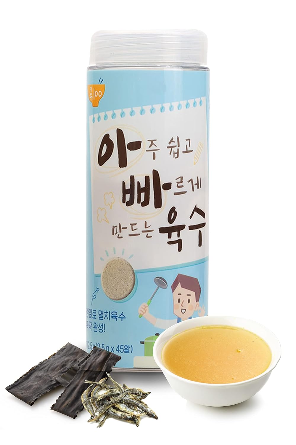 COOK100 Anchovy Broth 3.96oz(112.5g), 0.088oz(2.5g) x