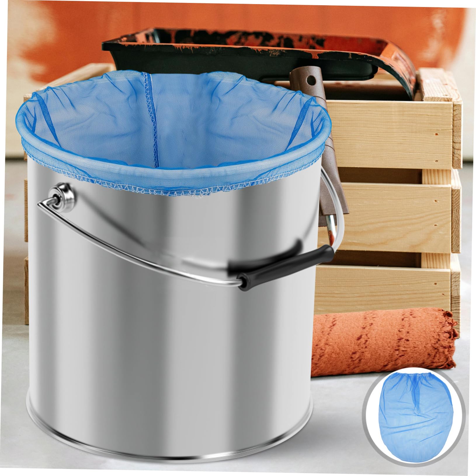 jojofuny 60 Piezas bolsa de filtro de pintura filtro de tinta bolsa de ado de pintura a de para hacer vino a coladora a de o de malla fina coladores de