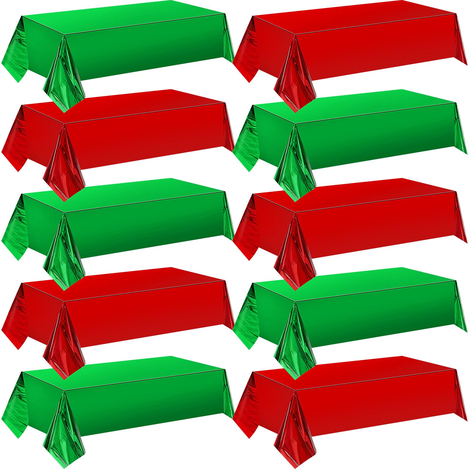 Nappe de Noël en plastique métallique étanche pour protéger vos tables