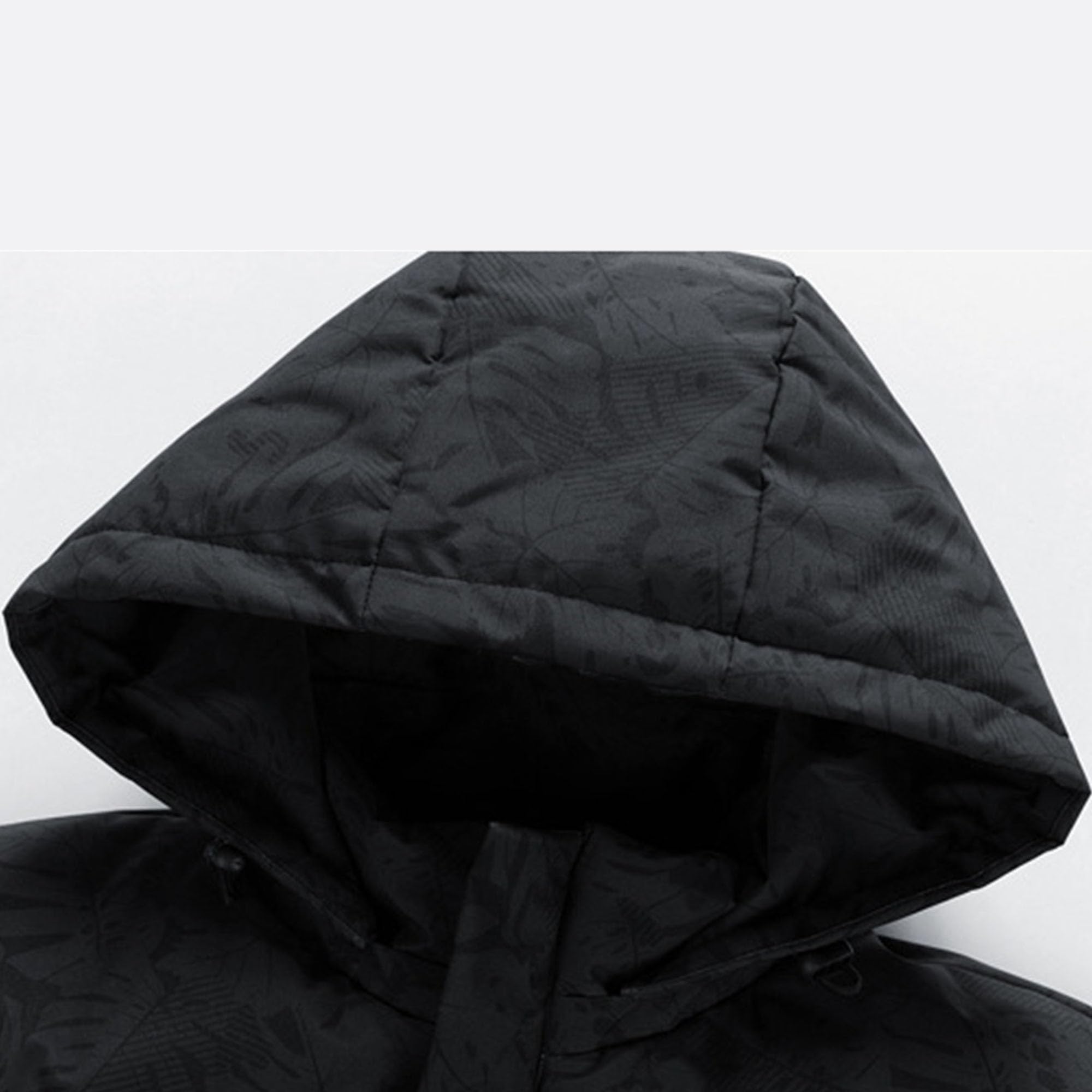 ZDJSWJ Chaqueta acolchada para hombre engrosada chaqueta cortaviento invierno Parker Down Jacket Ropa de esquí con capucha engrosada y ligera
