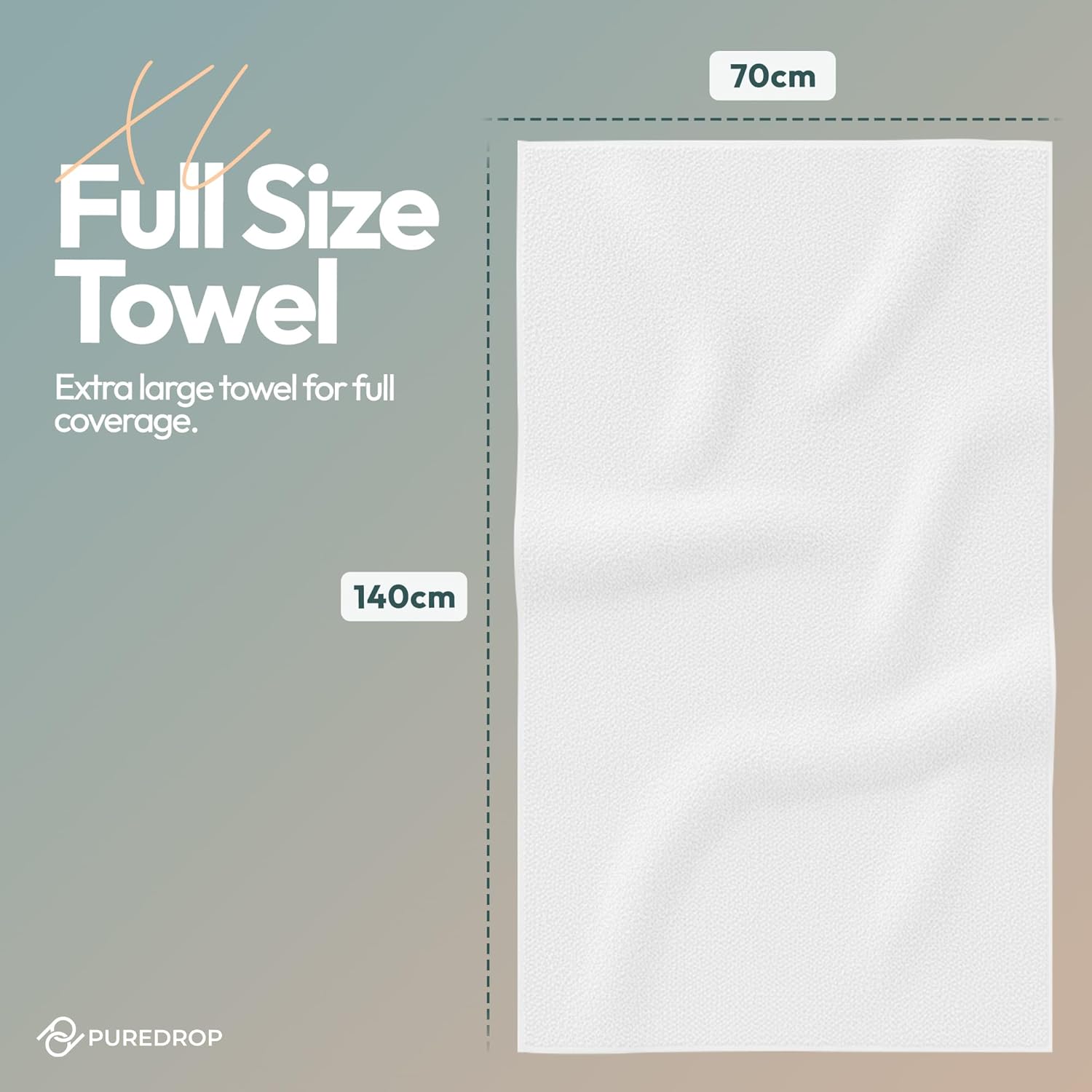 XL Compressed Towels - 100% Plant-Based Viscose, 20 Pcs, 70 x 140 cm, Expand with Water, Individually Packaged Single-Use for Travel, Gym, Car, Camping, hiking, Everyday Cleaning