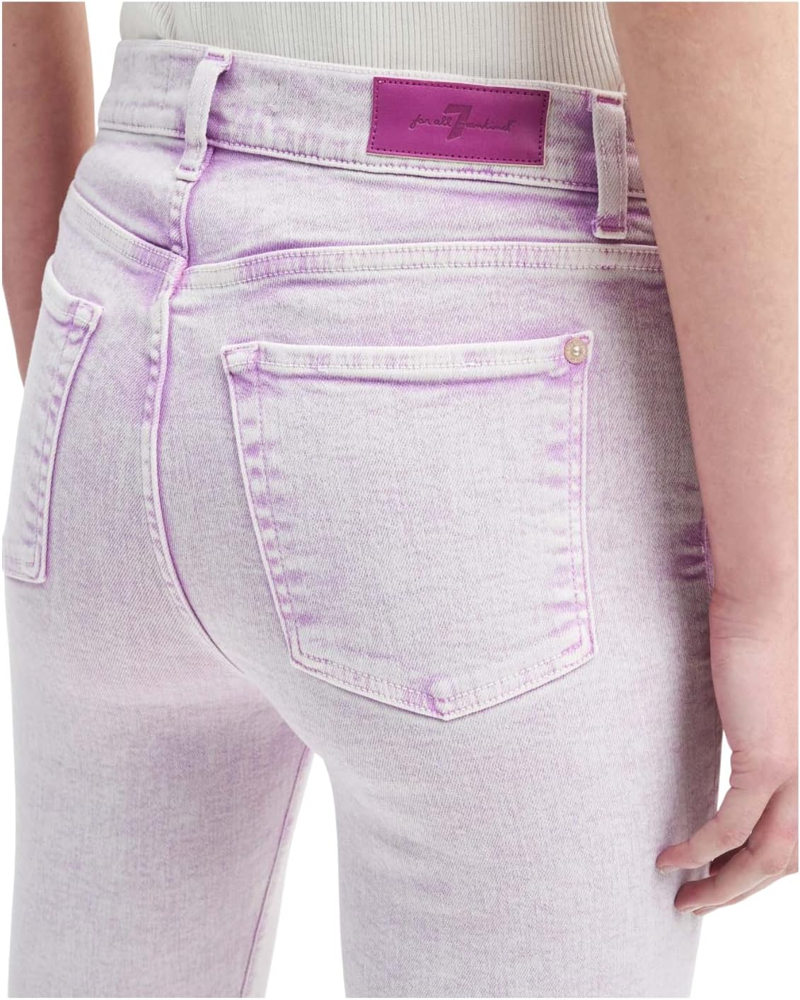 7 for All Mankind Womens High-Waist Slim Kick Jeans - Image 3