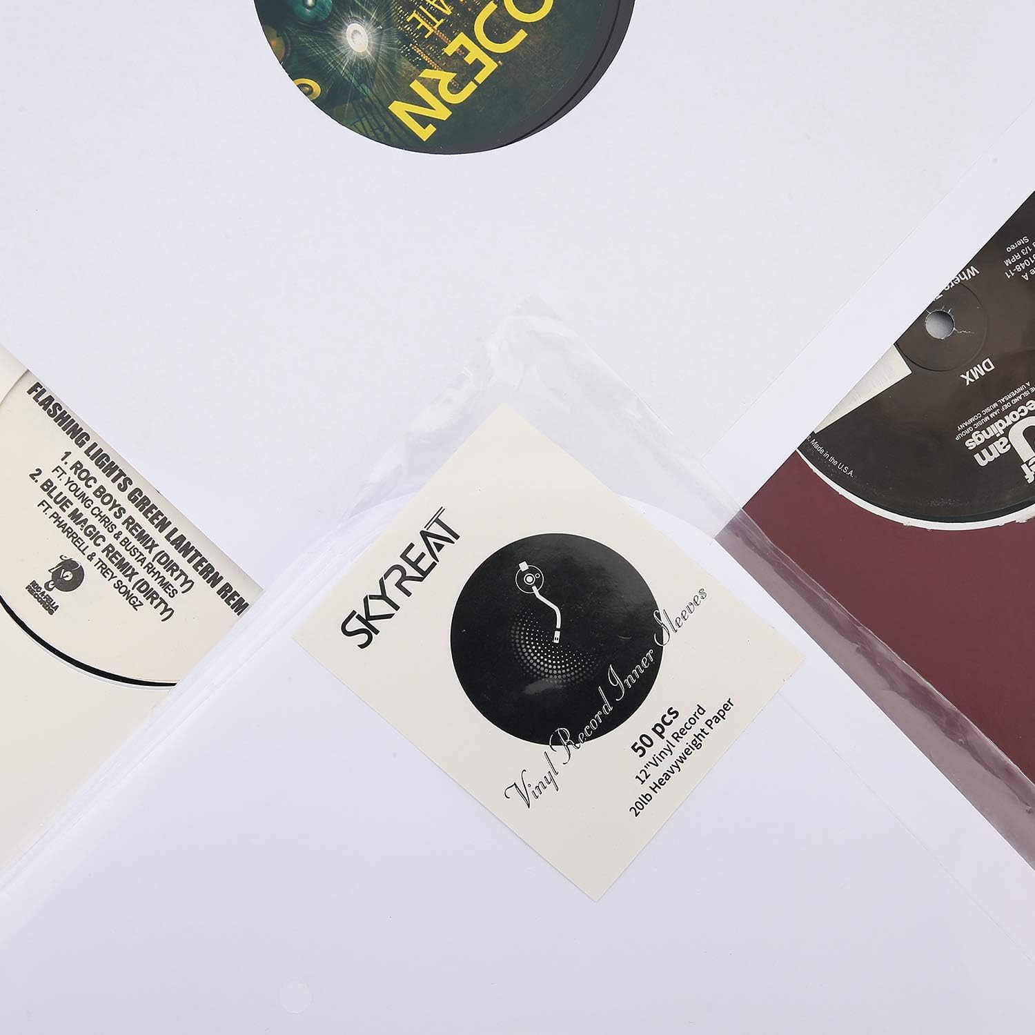 Discount 90% Skyreat 50x Vinyl Record Inner Sleeves,Heavyweight & Acid Free Paper,Album Covers with Round Corners for 12 Vinyl Record (12 Inch,50x Pack) Special Skyreat 50x Vinyl Record Inner Sleeves,Heavyweight & Acid Free Paper,Album Covers with Round Corners for 12 Vinyl Record (12 Inch,50x Pack)