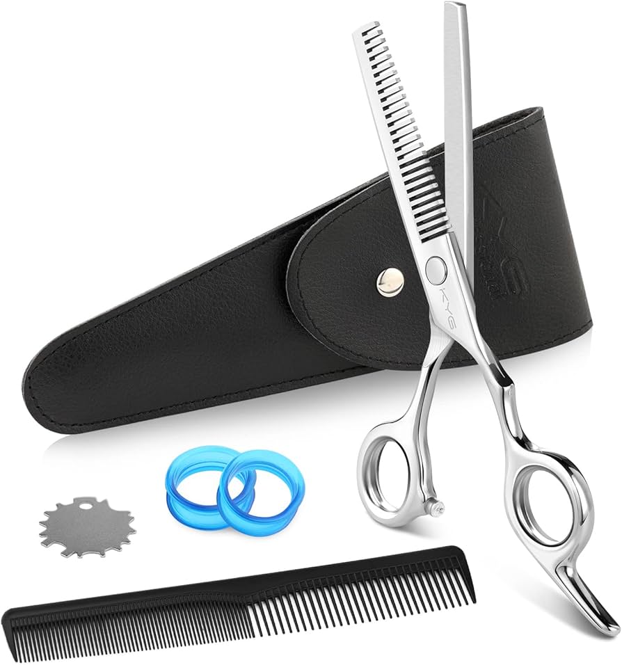 Amazon | KYG すきばさみ 低スキ率 15～18% 散髪はさみ セルフカット