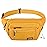 CXWMZY Fanny Packs For Women & Men Waist Pack Hip Bum Bag with Multi-Pockets Large Capacity Waterproof Casual Bum Bag for Disney Traveling Casual Cycling Running Hiking (Yellow)