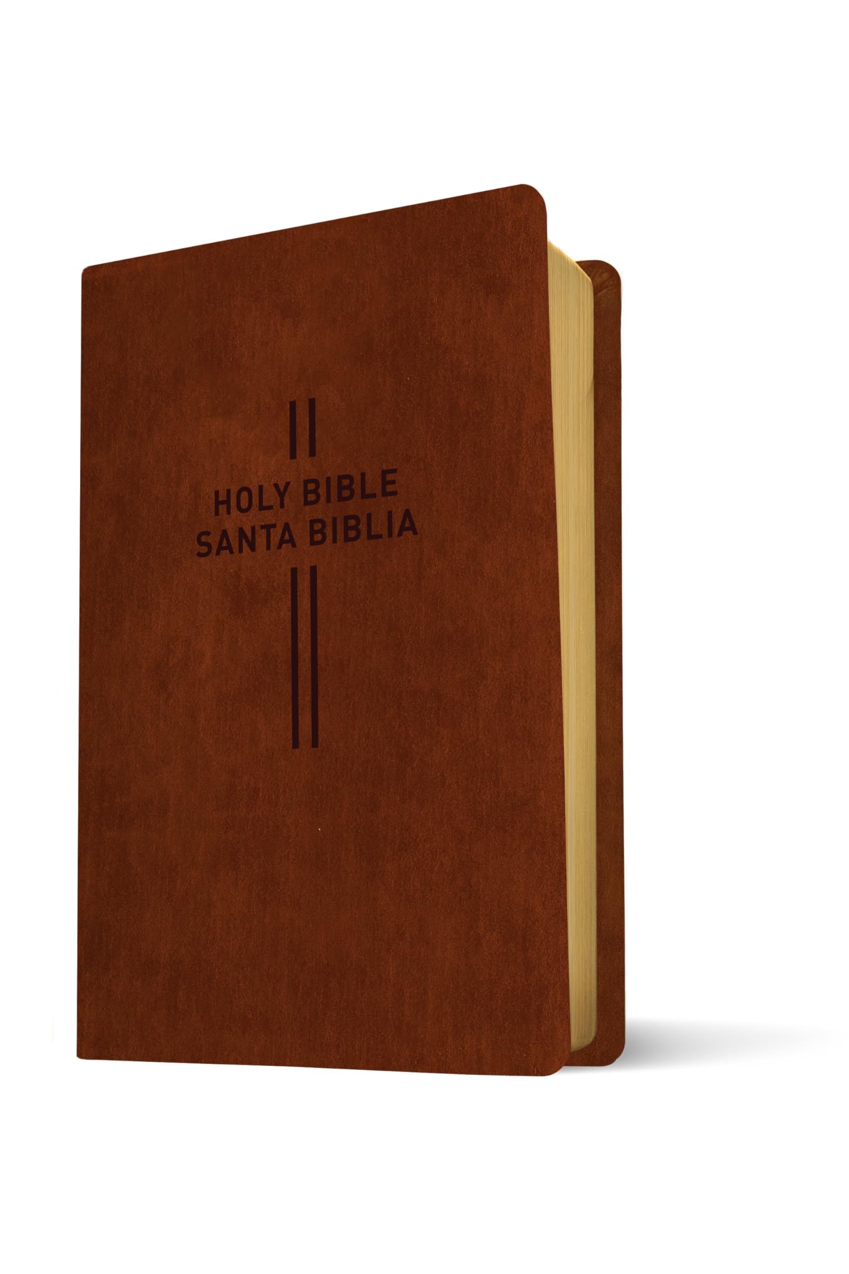 Bilingual Bible / Biblia Bilingüe Nlt/Ntv (Leatherlike, Brown): New Living Translation, Leatherlike, Brown