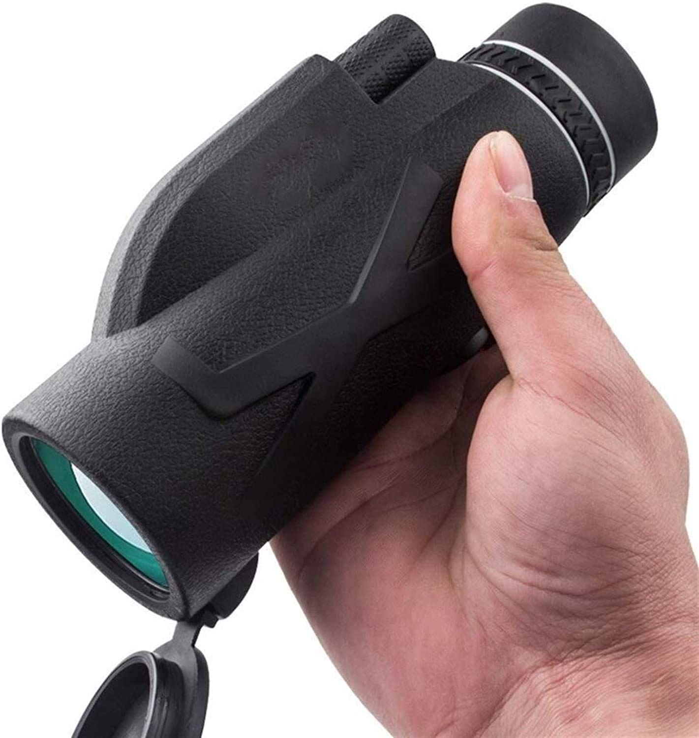LYGXWJFC Monoculares para Adultos de Alta Potencia, telescopio 80X100 Prisma Bak4 de Alta Potencia a Prueba de Agua para observación de Aves Camping Concierto Viajes para Adultos Observación de Aves