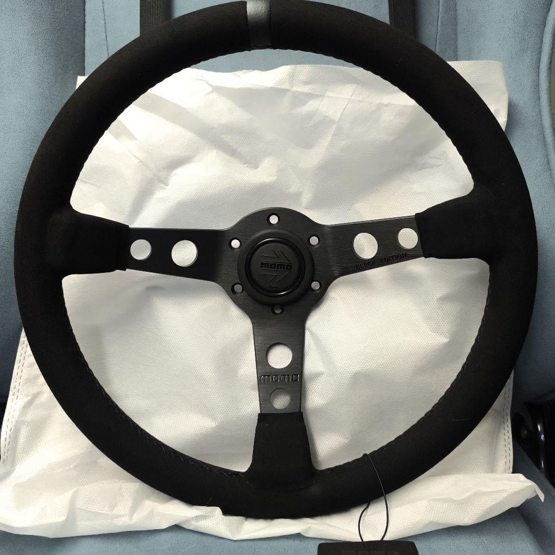 MOMO モモ350mm ディープコーンブラックエディションスエード