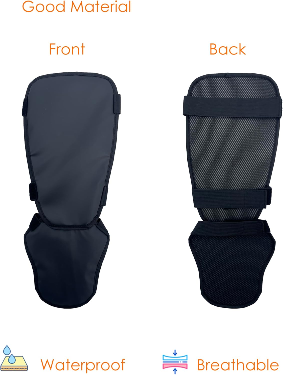 Protective Shin Guard Brush Gaiter Lite Version with a Layer of Sponge Cushion for Trimming Weed Eating Mowing Cutting Waterproof