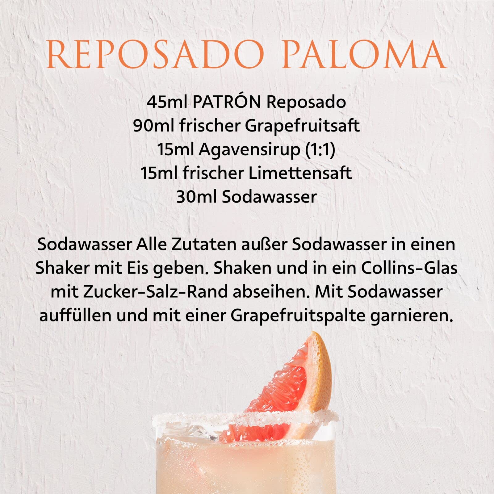 PATRÓN Reposado Premium Tequila 40% Vol. 70 cl 100% blaue Weber-Agave Mexiko handdestilliert Eichenfass gelagert