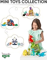 Vista 6 de Naturally KIDS Animales de peluche, regalos para niños y niñas, juego de juguetes de dinosaurio de peluche, 6