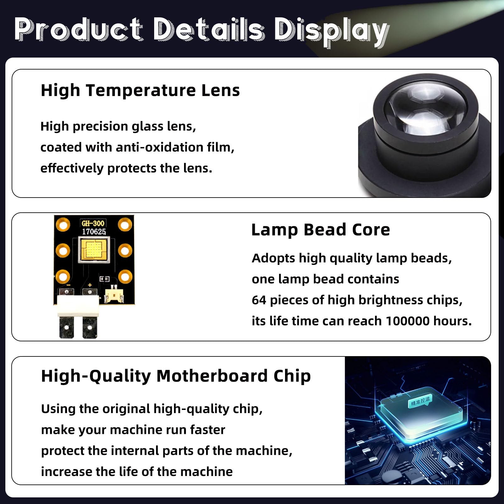Faretto Seguipersona LED da, Stage Follow Spot Light, con Supporto, per Discoteche, Club, Feste, Effetti Scenici 200w.