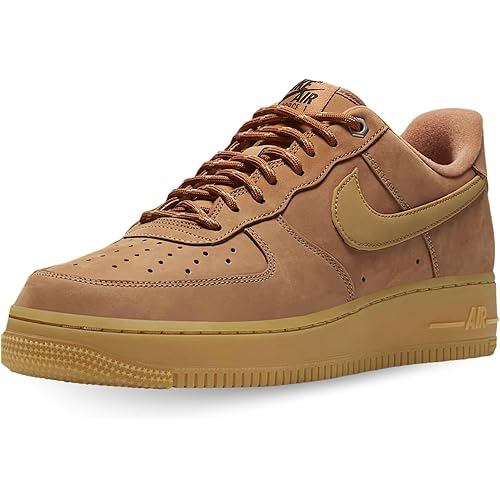 Nike, Men, Air Force 1 07 WB, Nobuc, Sneakers, Brown