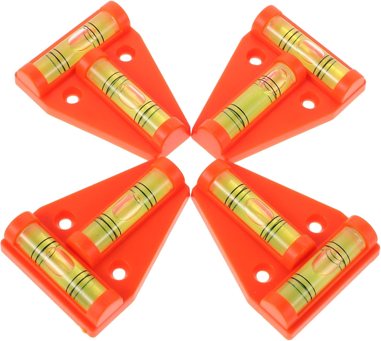 4pcs Acrylic External Corner Leveler T-Shaped Spirit Level Mini Level Gauge Rv Leveler Spirit