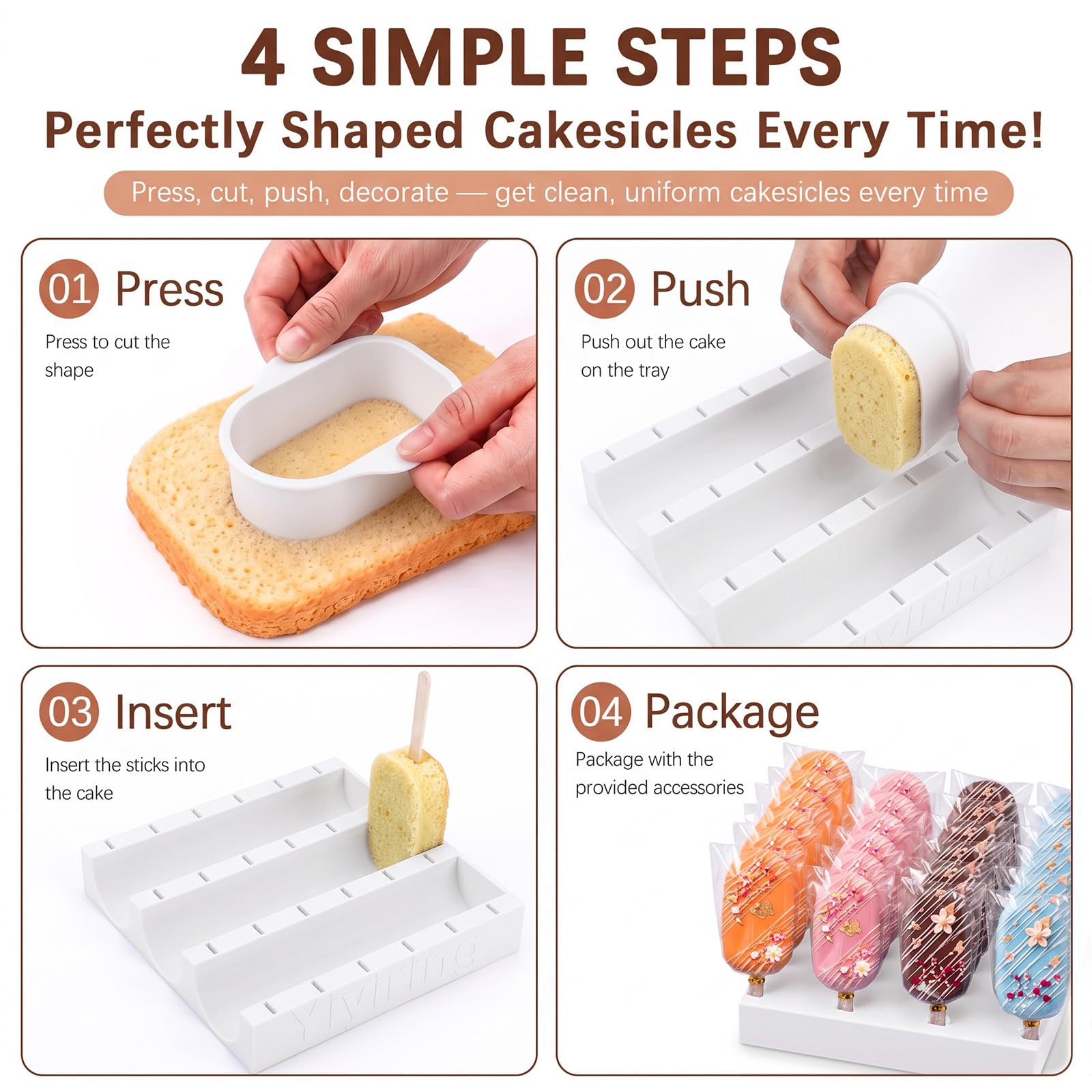 2 set di formine per torte da 9,1 cm con vassoio multiuso su